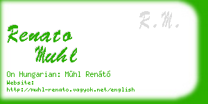 renato muhl business card